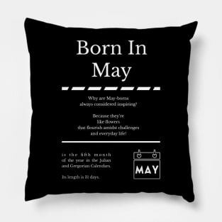 Born in May Pillow