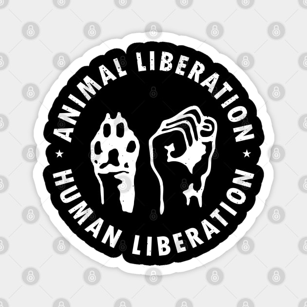 Animal Liberation Animal Rights Magnet by Beltschazar