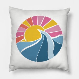 Sunrise on the water Pillow