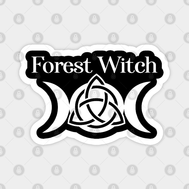 Wicca Witchcraft Forest Witch Magnet by Tshirt Samurai