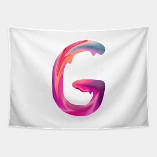 Letter G In Vibrant Watercolor Tapestry