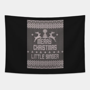 Merry Christmas LITTLE SINGER Tapestry