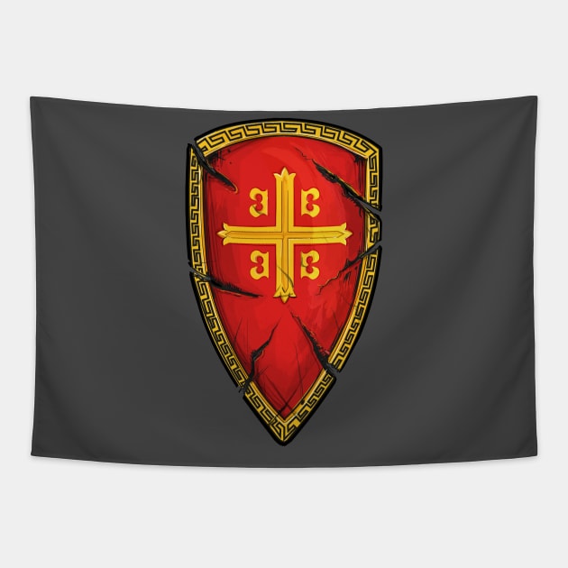 Byzantine Shield Tapestry by blackroserelicsshop@gmail.com