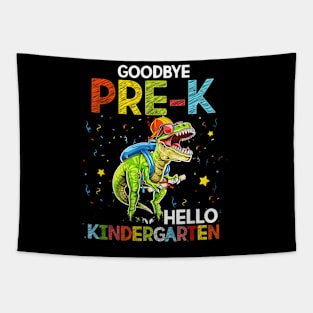 Dinosaur  Pre-K Hello Kindergarten Last Day Of School Tapestry