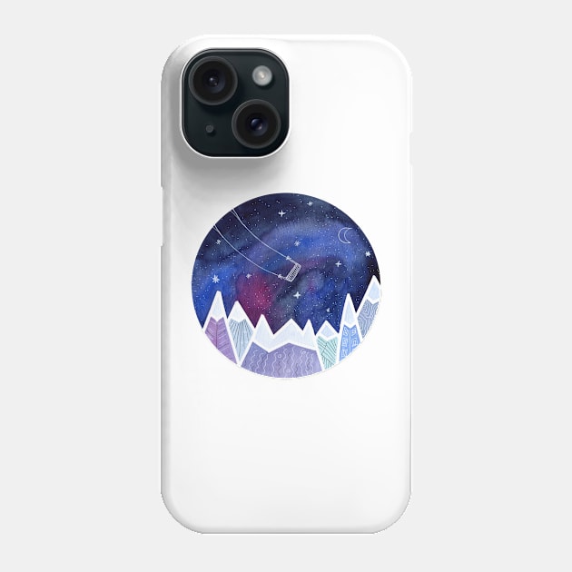 Playing in the Universe Phone Case by Sandraartist