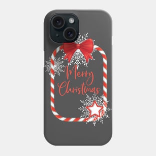 Snowflake Candy Cane Christmas Phone Case