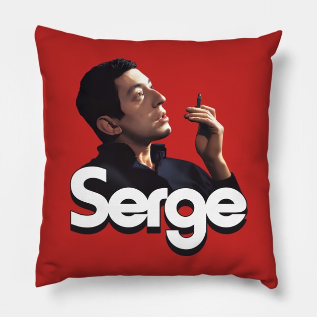 Serge Gainsbourg Pillow by DankFutura