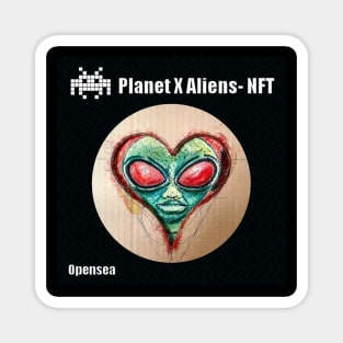 Planet X Aliens UFO Invasion Magnet