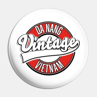 Da Nang vietnam retro logo Pin