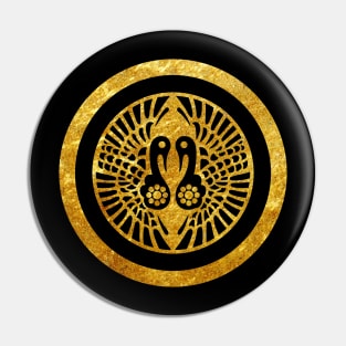 Ikko Ikki Mon Japanese clan in faux gold Pin