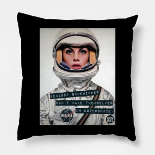 female astronaut Pillow