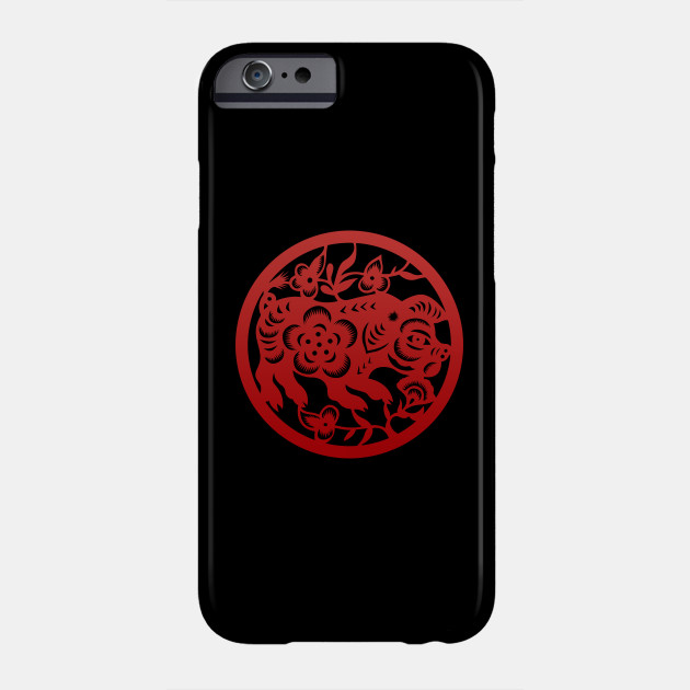 Chinese Zodiac Pig in Red