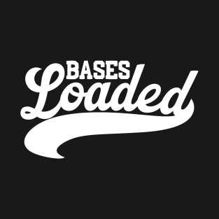 Bases Loaded Script white T-Shirt