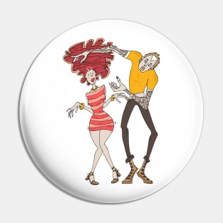 Girl and boy dancing Pin