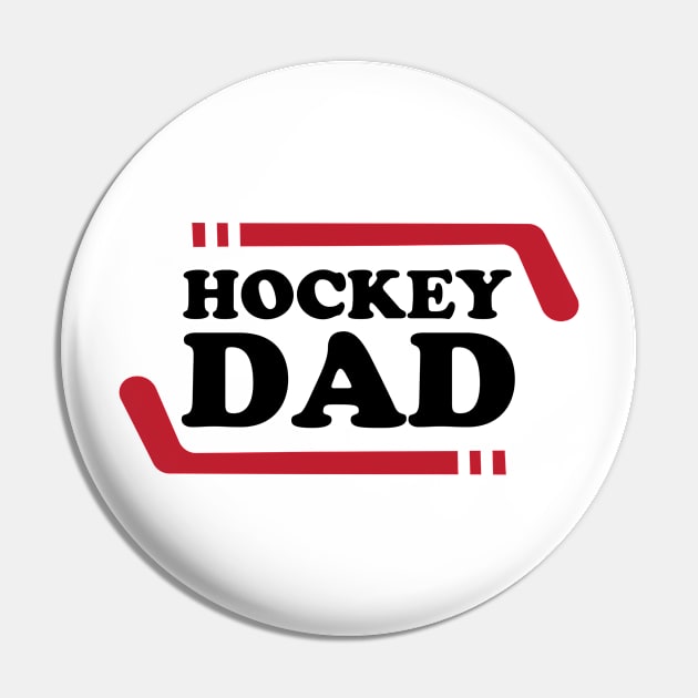 Ice Hockey Dad Pin by College Mascot Designs