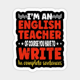 English Teacher Linguistics Grammar Professor Writer Editor Magnet