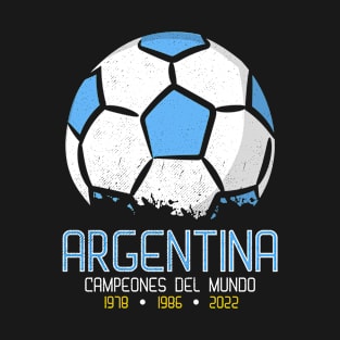 Argentina Champions 2022 Football T-Shirt