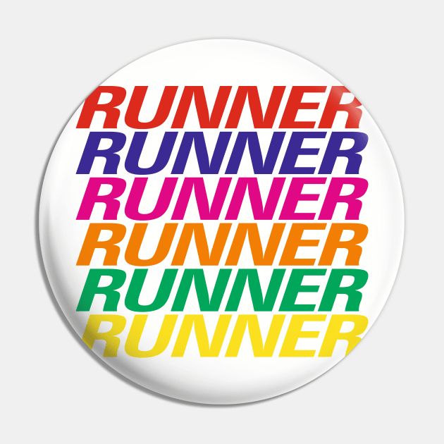 Run For Charity - Runner T-Shirt Pin by ahgee