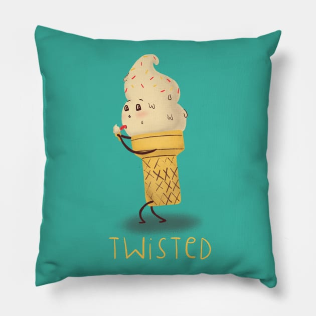 Twisted Ice Cream Pillow by sadsquatch