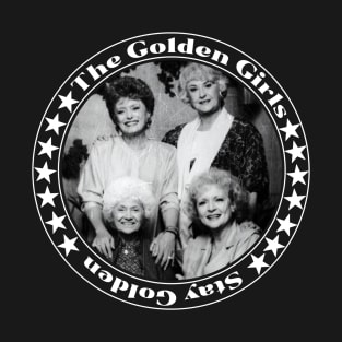 Stay Golden Girls Vintage Black T-Shirt