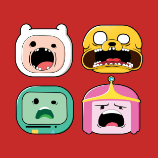 Adventure Time  Finn, Jake, Bubblegum, Beemo T-Shirt