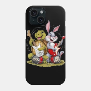 Tortoise and the Hare Rock And Roll Phone Case