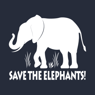 Save the Elephants in Silhouette T-Shirt