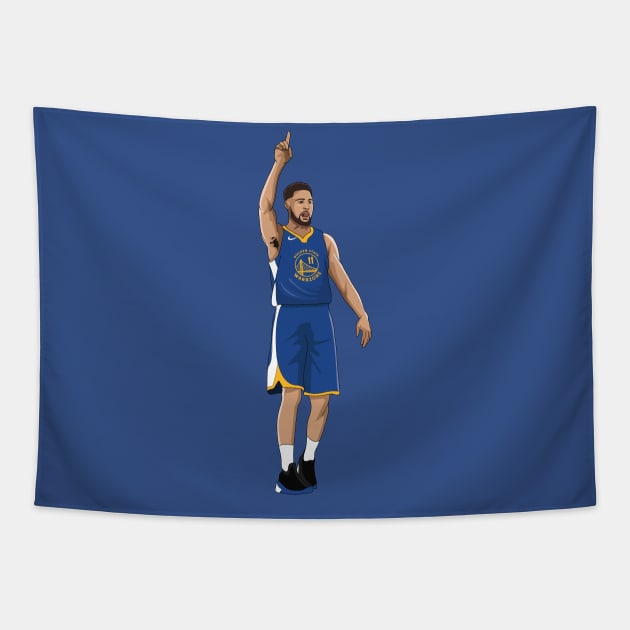 Klay Thompson Tapestry by xavierjfong