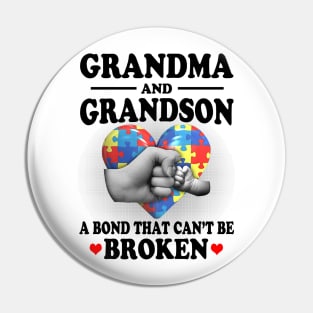 Grandma and Grandson A Bond That Can't Be Broken Pin