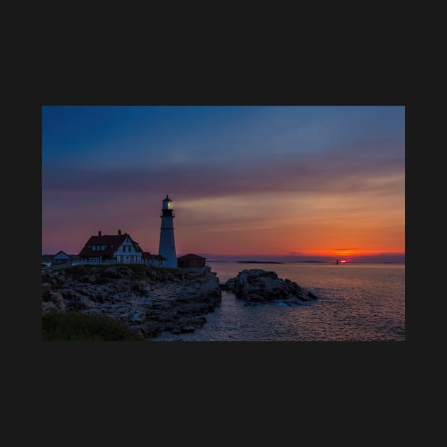 Nautical Twilight at Portland Head Light by jforno