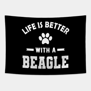 Beagle Dog - Life is better with beagle Tapestry