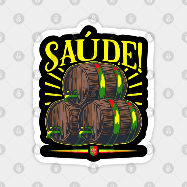 Saúde - Portuguese toast Magnet by Modern Medieval Design