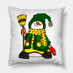 Christmas Snowman Pillow