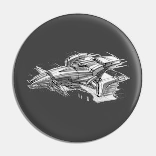 Spaceship Pin