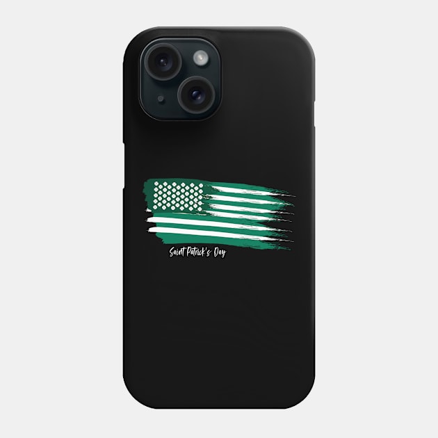 American Flag Saint Patrick's Day Phone Case by smartrocket