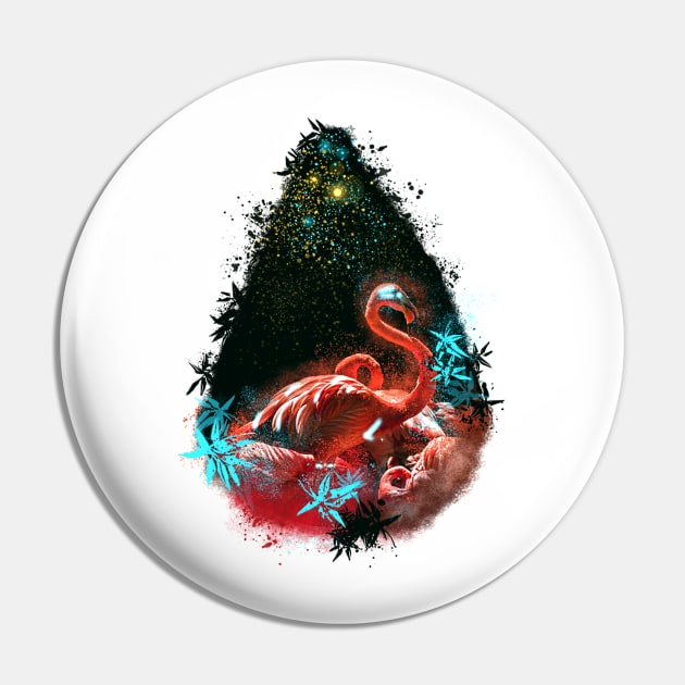 Mystikal Flamingo Pin by FattoAMano