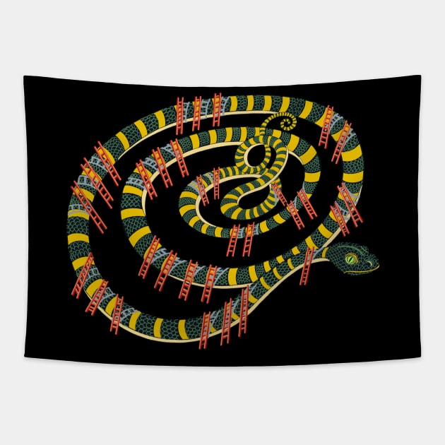 Snake & Ladders Tapestry by BullShirtCo