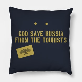 Euro Punk "God Save Russia from the Tourists" Graphic Pillow