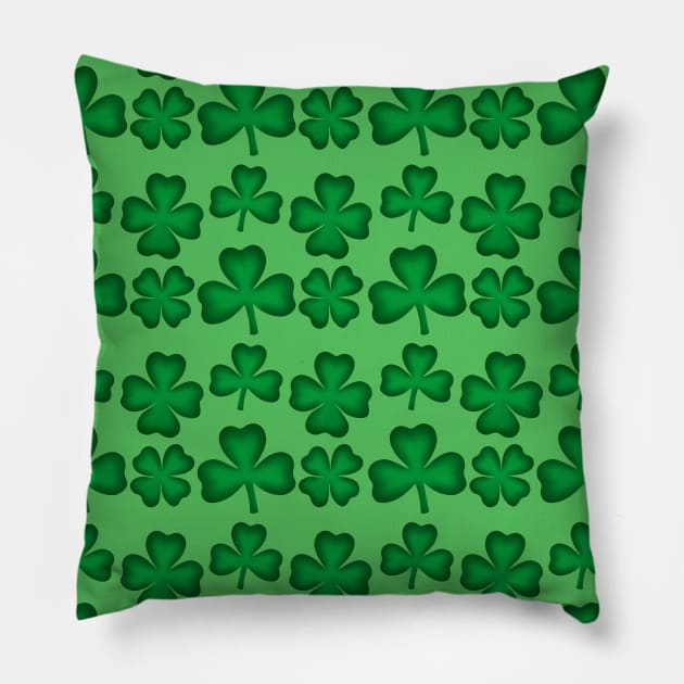 Clover field pattern Pillow by Purrfect