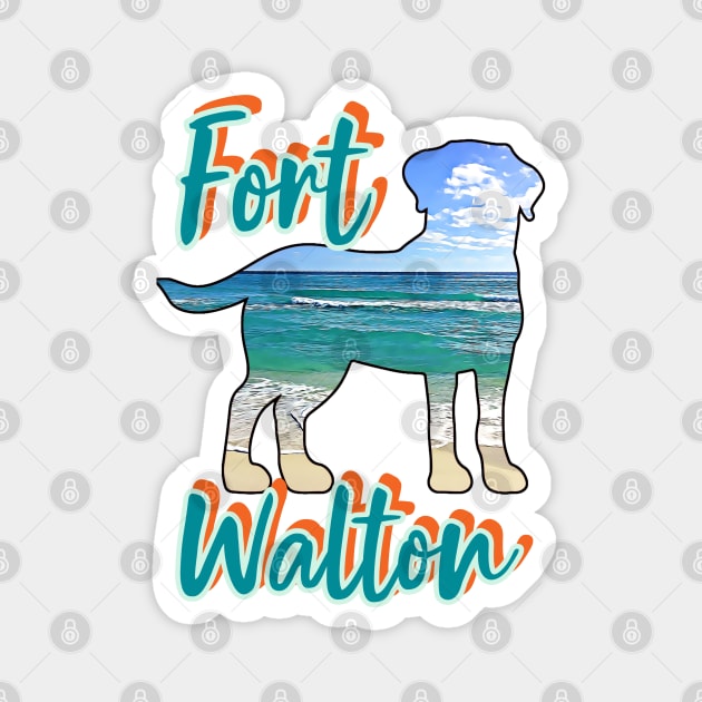 Fort Walton Beach Florida Magnet by Witty Things Designs