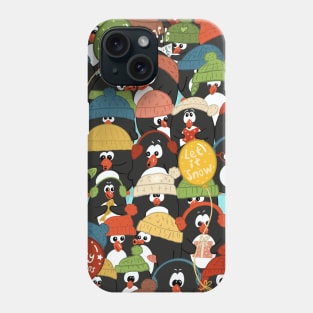 Funny Penguins Christmas Party Phone Case