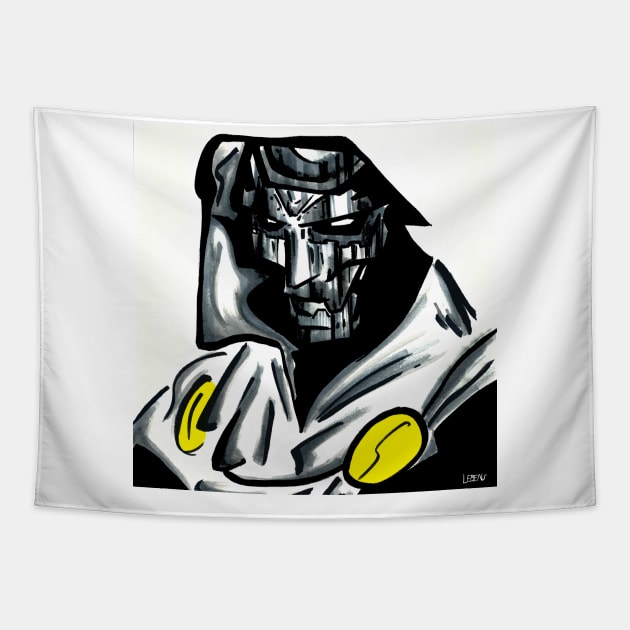 the beyonder doctor doom in secret wars Tapestry by jorge_lebeau