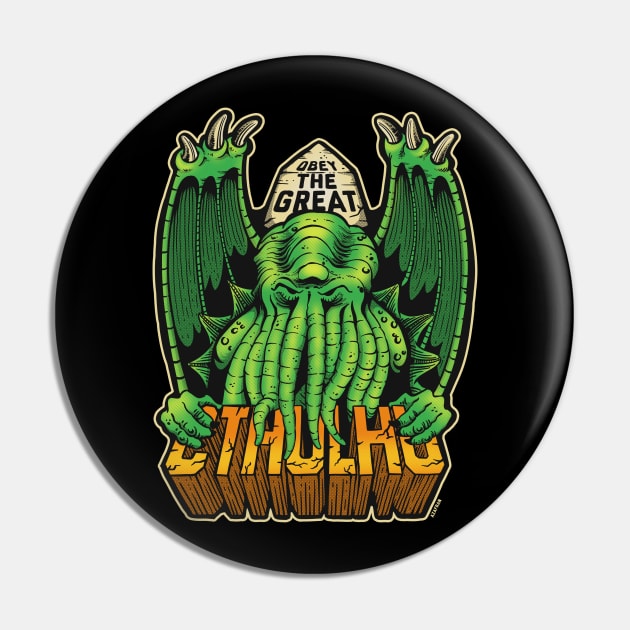 The Great Cthulhu Pin by Azafran