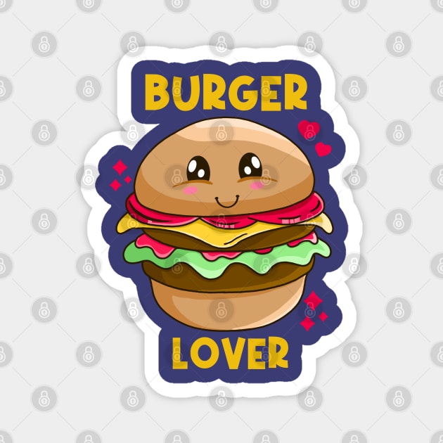 Burger Lover Magnet by Kimprut