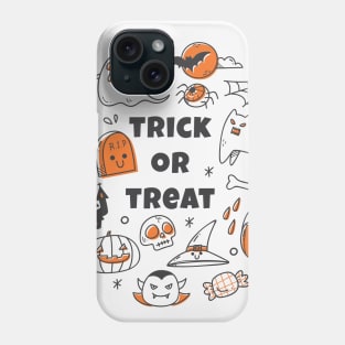 Cute Halloween Doodle Art Phone Case