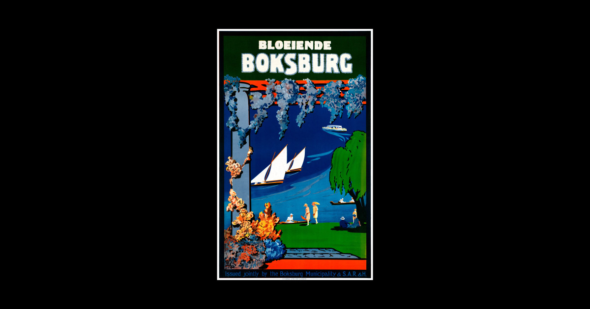 Vintage Travel Poster South Africa Boksburg Boksburg Sticker