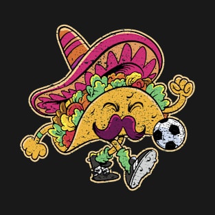 Taco Cinco de Mayo Soccer Cinco de Mayo Football T-Shirt