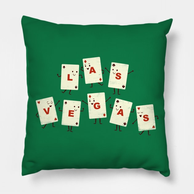 Viva Las Vegas! Pillow by AnishaCreations