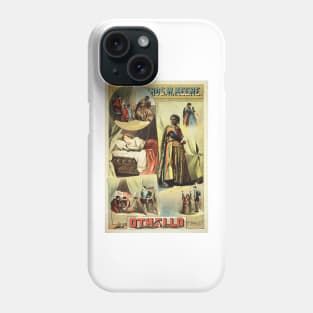 Thomas Keene in Shakespeare OTHELLO 1884 Opera Theater Performances Advert Phone Case