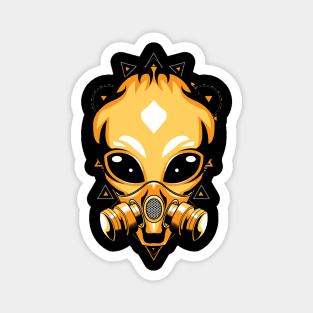 alien gold Magnet